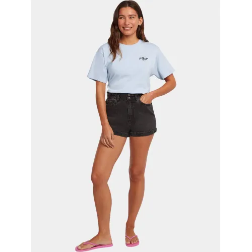 O'Neill Tasia Denim Shorts Női Rövidnadrág 19010-Black Out