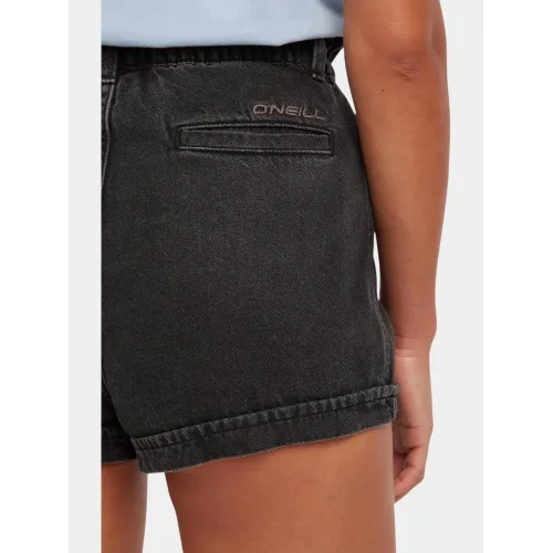 O'Neill Tasia Denim Shorts Női Rövidnadrág 19010-Black Out