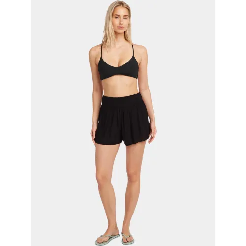 O'Neill Johnny Smocked Waist Shorts Női Rövidnadrág 19010-Black Out