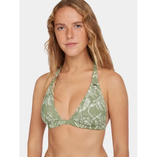 O'Neill Essentials Marga Cruz Bikini Set Női Bikini 36077-Green Textured Jungle