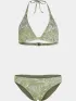 O'Neill Essentials Marga Cruz Bikini Set Női Bikini 36077-Green Textured Jungle