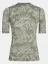 O'Neill Essentials Skin S/SLV Női Lycra 36077-Green Textured Jungle
