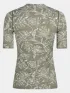 O'Neill Essentials Skin S/SLV Női Lycra 36077-Green Textured Jungle