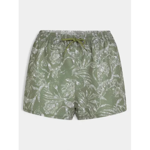 O'Neill Essentials 12  Print Swimshorts Női Rövidnadrág 36077-Green Textured Jungle