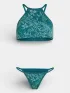 O'Neill High Neck Bikini Set Női Bikini 36100-Green Island Sky