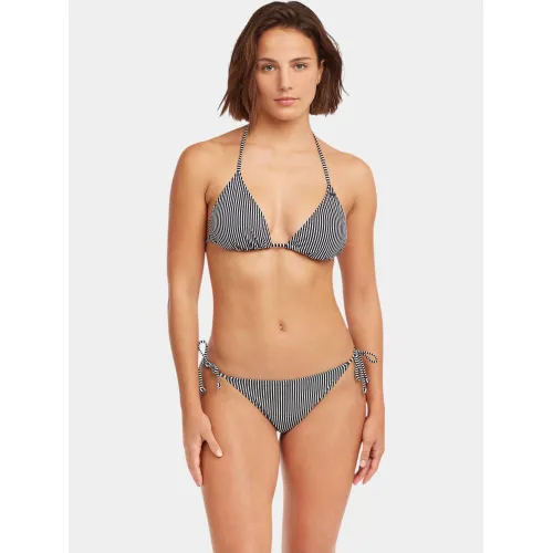 O'Neill Essentials Capri Bondey Bikini Set Női Bikini 39149-Black Micro Stripe