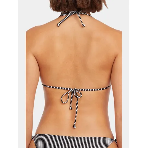 O'Neill Essentials Capri Bondey Bikini Set Női Bikini 39149-Black Micro Stripe