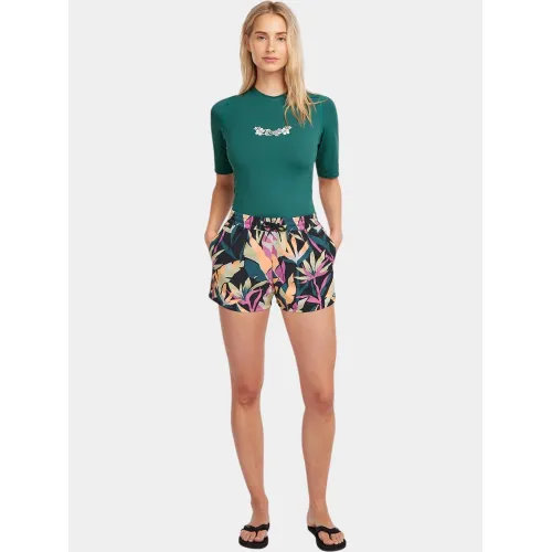O'Neill Essentials 12  Aop Swimshorts Női Rövidnadrág 39147-Black Wmns Tropicana