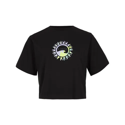 O'Neill Wow Cropped T-Shirt Női Póló 19010-Black Out