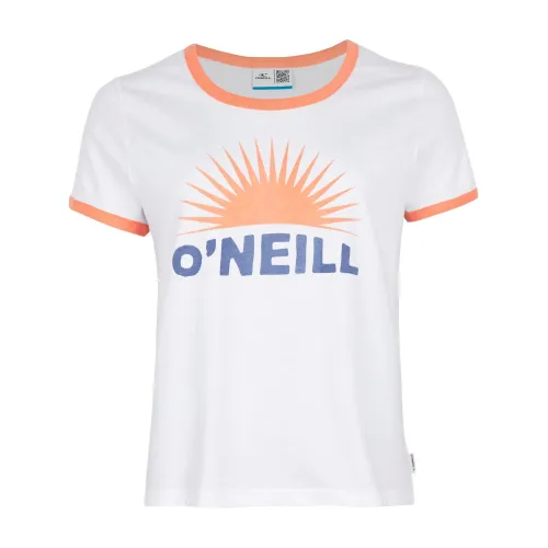 O'Neill Marri Ringer T-Shirt Női Póló 11010-Snow White
