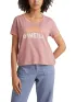 O'Neill Marri Ringer T-Shirt Női Póló 14023-Ash Rose