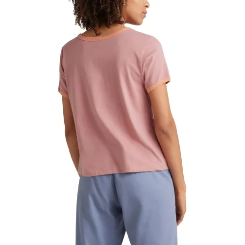 O'Neill Marri Ringer T-Shirt Női Póló 14023-Ash Rose