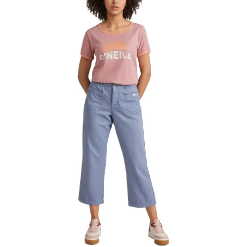 O'Neill Marri Ringer T-Shirt Női Póló 14023-Ash Rose