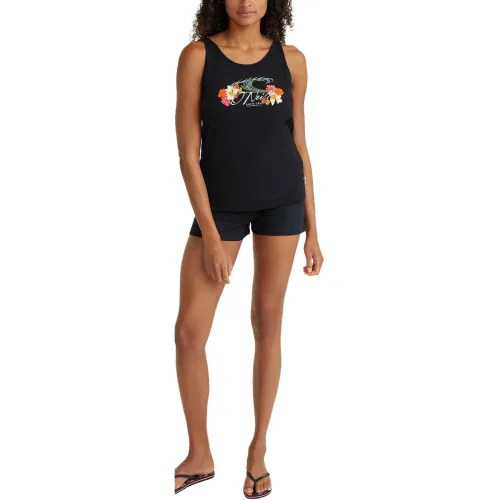 O'Neill Luana Graphic Tank Top Női Póló 19010-Black Out