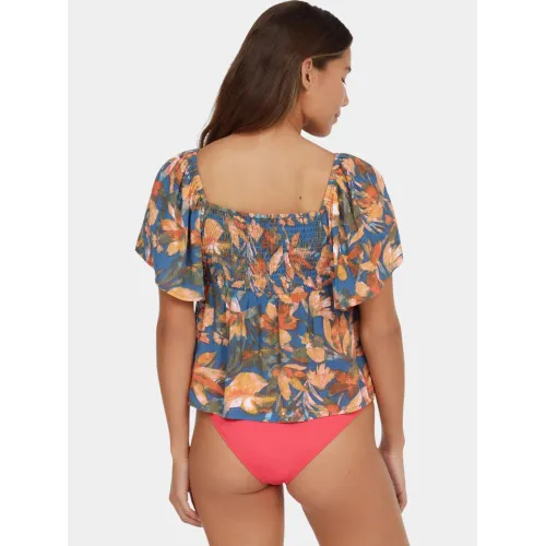 O'Neill Hughes Woven Top O'Neill Hughes Woven Top Női Póló 35155-Blue Painted Tropics