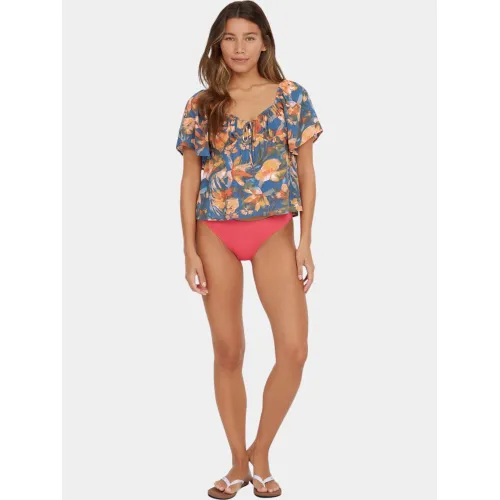 O'Neill Hughes Woven Top O'Neill Hughes Woven Top Női Póló 35155-Blue Painted Tropics