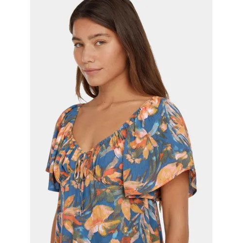 O'Neill Hughes Woven Top O'Neill Hughes Woven Top Női Póló 35155-Blue Painted Tropics
