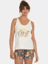O'Neill Summer Musthaves Luana Graphic Tanktop Női Póló 11010-Snow White
