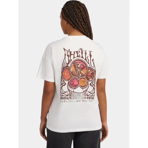 O'Neill O Riginals Back Print T-Shirt O'Neill O Riginals Back Print T-Shirt Női Póló 11010-Snow White