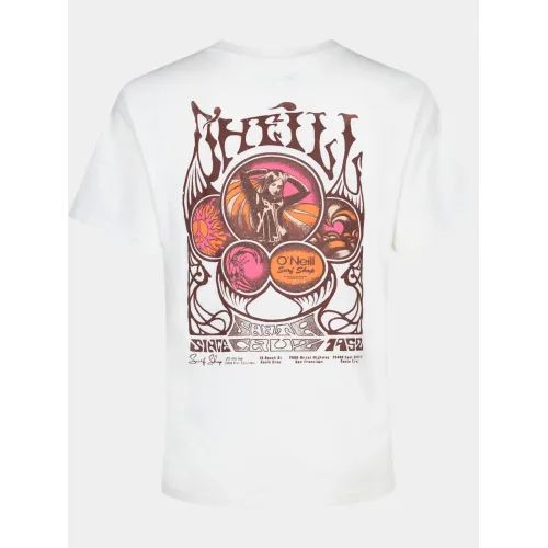 O'Neill O Riginals Back Print T-Shirt O'Neill O Riginals Back Print T-Shirt Női Póló 11010-Snow White