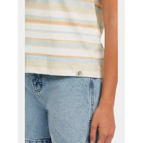 O'Neill O Riginals Boxy Stripe T-Shirt Női Póló 35216-Blue O riginals wmns tee stri