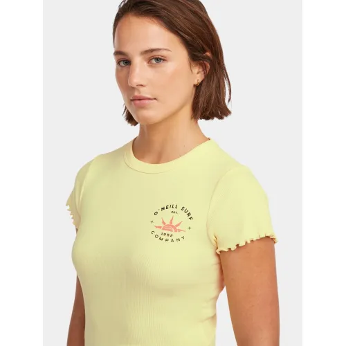 O'Neill O Neill Rib T-Shirt Női Póló 12030-Rainforest Dew