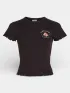 O'Neill O Neill Rib T-Shirt Női Póló 19010-Black Out