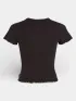 O'Neill O Neill Rib T-Shirt Női Póló 19010-Black Out