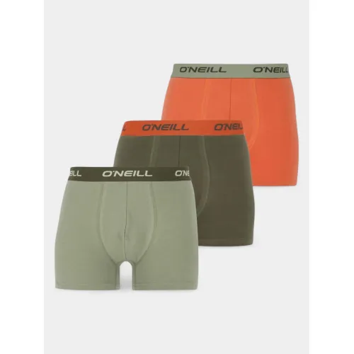 O'Neill O Neill Men Boxershorts Uni 3-Pack Kiegészítő Alsónadrág, boxer 7002-Oil Green/Olive/Night Autum