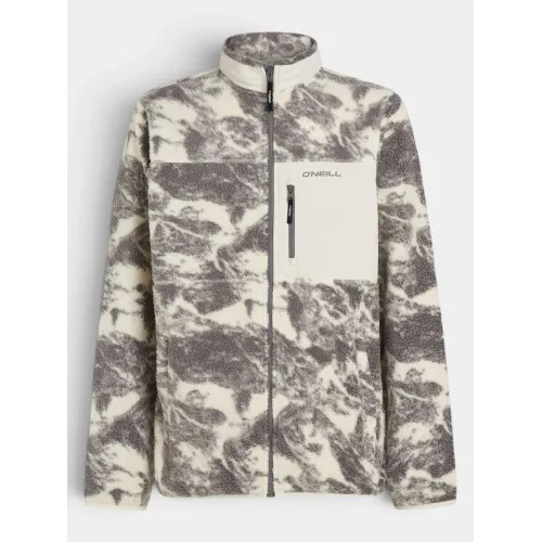 O'Neill O Neill Must-Have High Pile Fz Fleece Férfi Polár, Softshell, Középréteg 38036-Grey Mountain Landscape