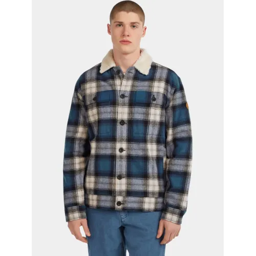 O'Neill O riginals Fleece Lined Jacket Férfi Utcai Kabát 35199-Mozart Blue Check