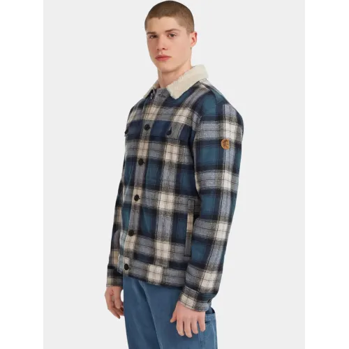 O'Neill O riginals Fleece Lined Jacket Férfi Utcai Kabát 35199-Mozart Blue Check