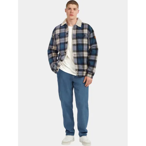 O'Neill O riginals Fleece Lined Jacket Férfi Utcai Kabát 35199-Mozart Blue Check
