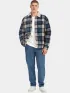 O'Neill O riginals Fleece Lined Jacket Férfi Utcai Kabát 35199-Mozart Blue Check