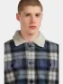 O'Neill O riginals Fleece Lined Jacket Férfi Utcai Kabát 35199-Mozart Blue Check