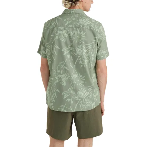 O'Neill Mix & Match Floral Shirt Férfi Ing 36054-Green Tonal Tropicana