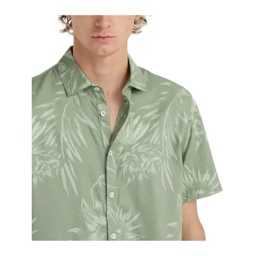 O'Neill Mix & Match Floral Shirt Férfi Ing 36054-Green Tonal Tropicana