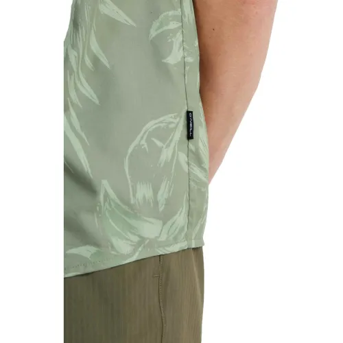 O'Neill Mix & Match Floral Shirt Férfi Ing 36054-Green Tonal Tropicana