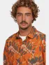 O'Neill O Neill Print Shirt Férfi Ing 32532-Orange Dipped Leaves
