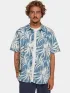 O'Neill O Neill Print Shirt Férfi Ing 35157-Blue Dipped Leaves