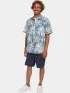 O'Neill O Neill Print Shirt Férfi Ing 35157-Blue Dipped Leaves