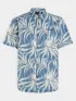 O'Neill O Neill Print Shirt Férfi Ing 35157-Blue Dipped Leaves