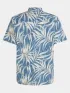 O'Neill O Neill Print Shirt Férfi Ing 35157-Blue Dipped Leaves