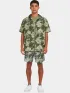 O'Neill O Neill Print Shirt Férfi Ing 36078-Green Dusty Flower