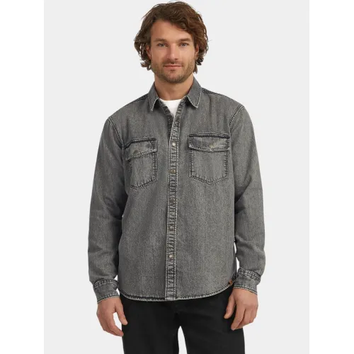 O'Neill O riginals Denim Shirt Férfi Ing 19010-Black Out