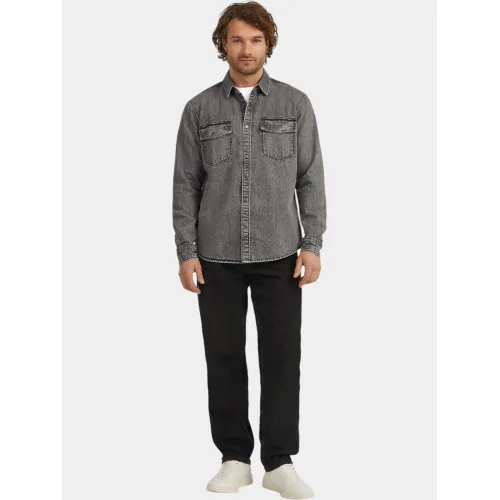 O'Neill O riginals Denim Shirt Férfi Ing 19010-Black Out
