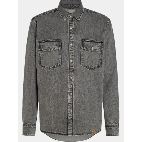 O'Neill O riginals Denim Shirt Férfi Ing 19010-Black Out
