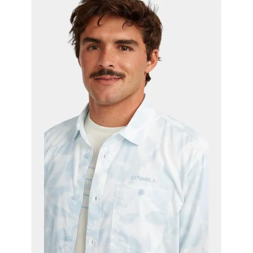 O'Neill O Neill Print Shirt Férfi Ing 31052-White Spray Flower