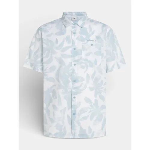 O'Neill O Neill Print Shirt Férfi Ing 31052-White Spray Flower