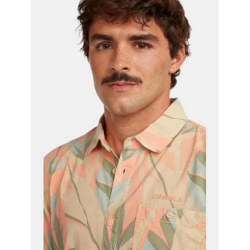 O'Neill O Neill Print Shirt Férfi Ing 32544-Orange Tropicana Big